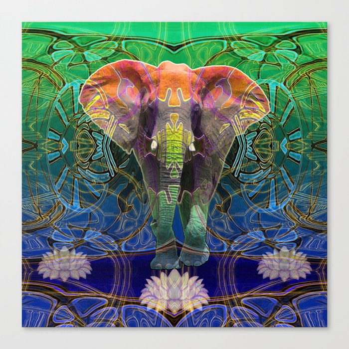Wandering Elephant Canvas Print