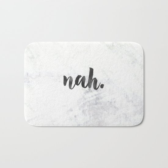 NAH Marble Quote Bath Mat