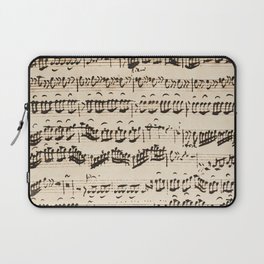 Johann Sebastian Bach (1685 – 1750) original music sheet Laptop Sleeve