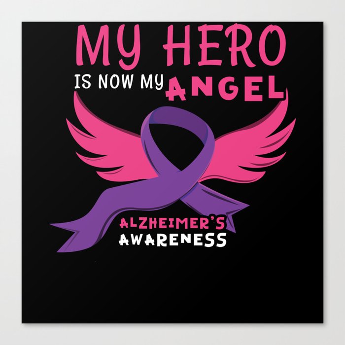 Hero Angel Alzheimer Alzheimer's Awareness Canvas Print