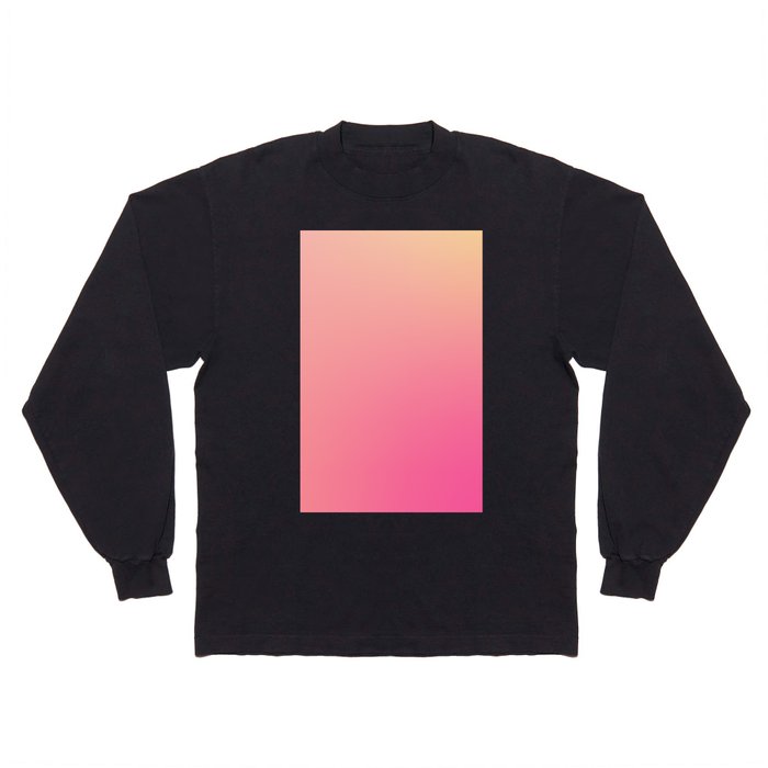 19 Pink Gradient Background Colour Palette 220721 Aura Ombre Valourine Digital Minimalist Art Long Sleeve T Shirt