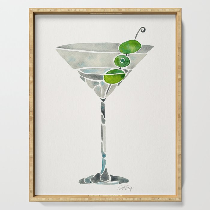 Dirty Martini Serving Tray