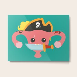 Avast, me hurties Metal Print