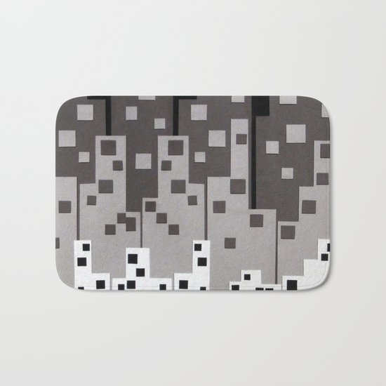 City at Night Bath Mat