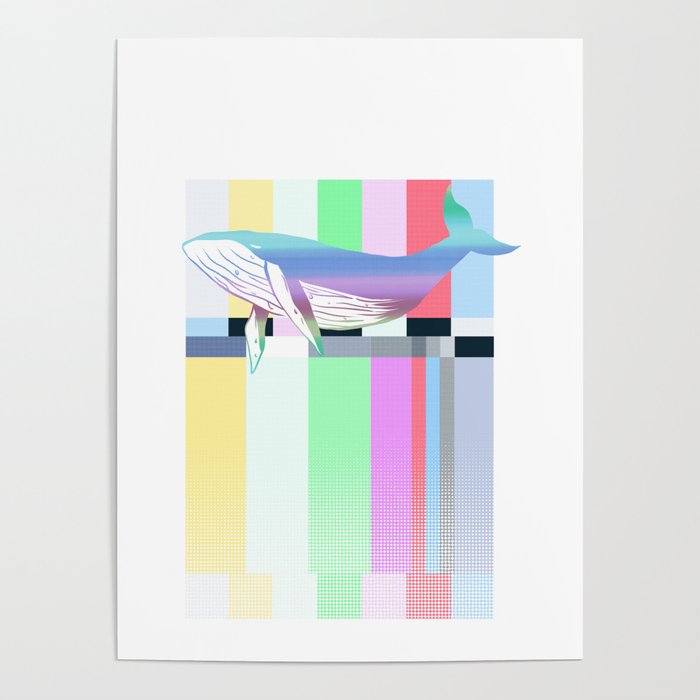 No signal Whale Poster