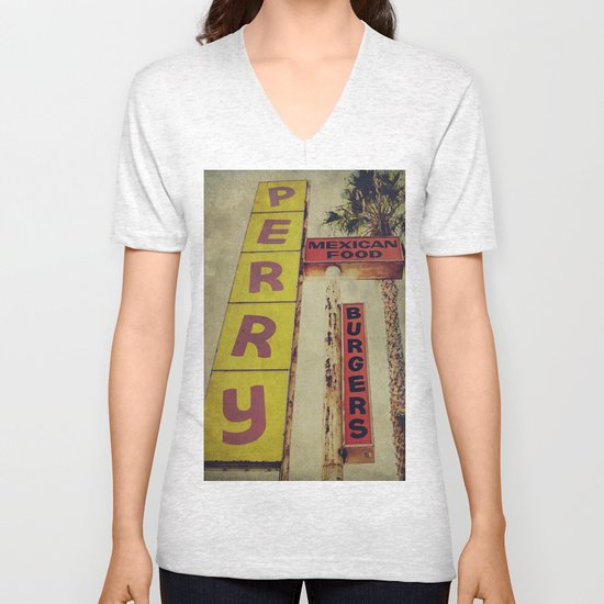 Perry's Vintage Sign Unisex V-Neck