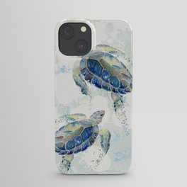 Swimming Together 2 - Sea Turtle  iPhone Case
