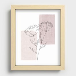 Flowers Recessed Framed Print