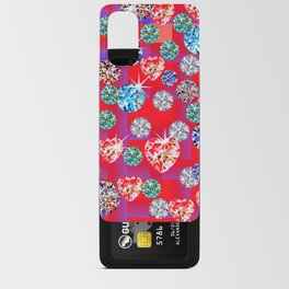 Fields of gems, diamonds, and diamond hearts Android Card Case
