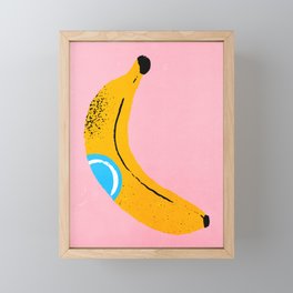 Banana Pop Art Framed Mini Art Print