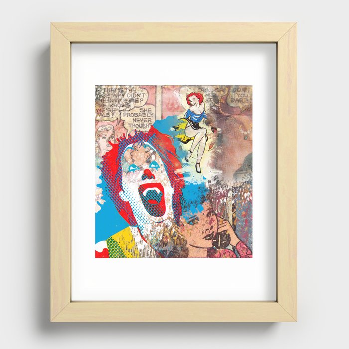 Don't You Dare Recessed Framed Print