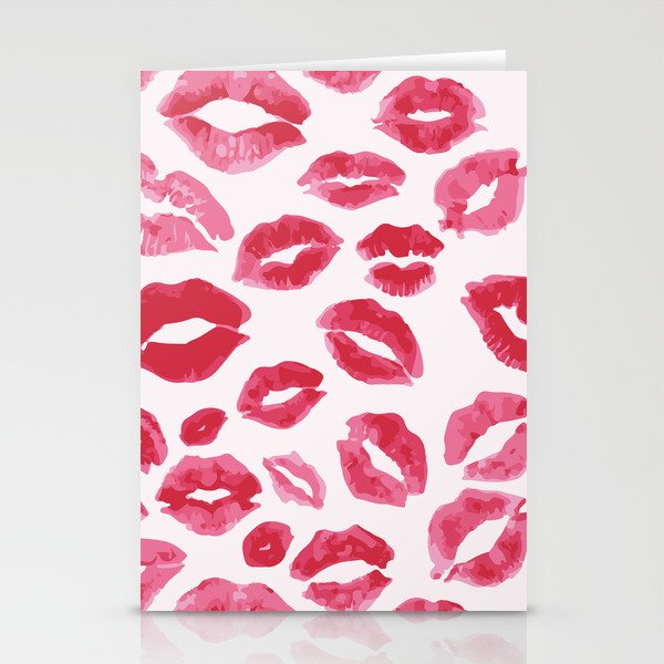 Lipstick Kisses Stationery Cards
