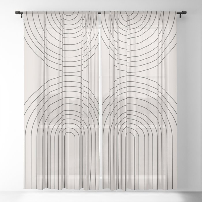 Arch Art Sheer Curtain