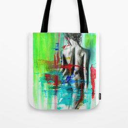 Nude Female Abstract Tote Bag