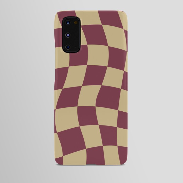 Groovy Garnet and Gold Android Case