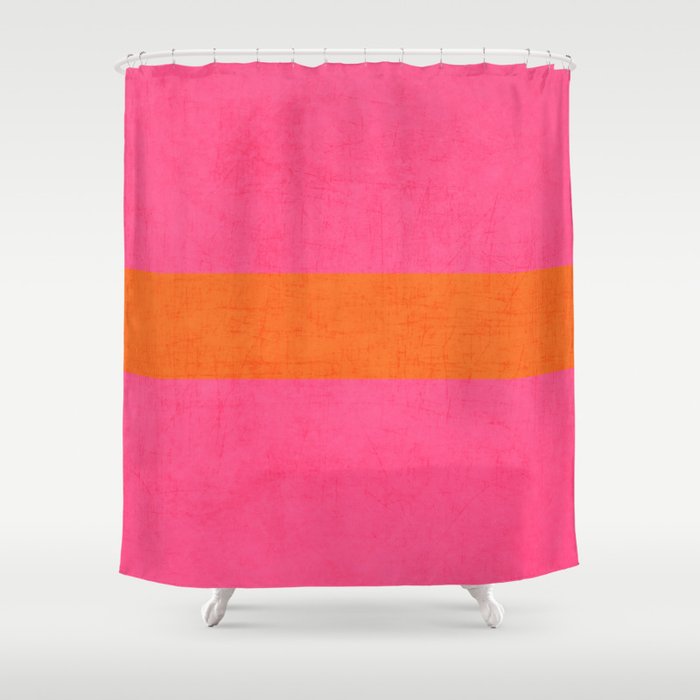 hot pink and orange classic  Shower Curtain
