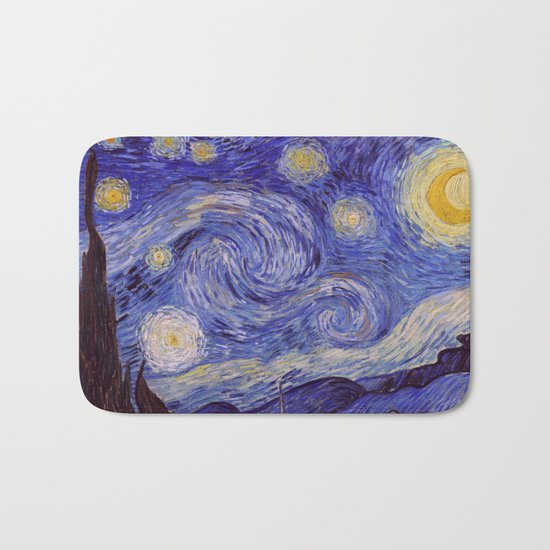 Vincent Van Gogh Starry Night Bath Mat