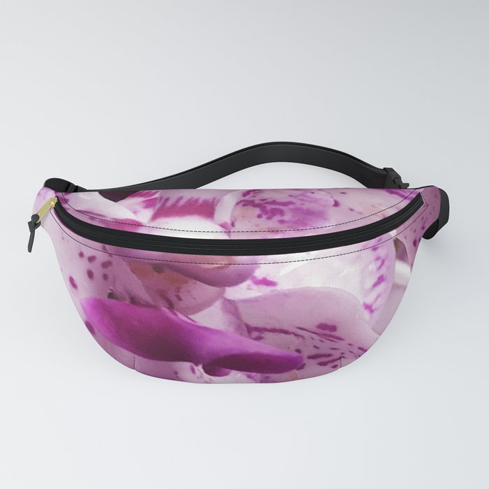 Pink Magenta Spotted Orchid Flowers Close-Up Fanny Pack