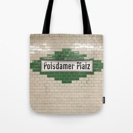 Berlin U-Bahn Memories - Potsdamer Platz Tote Bag
