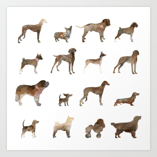 Dogs Art Print