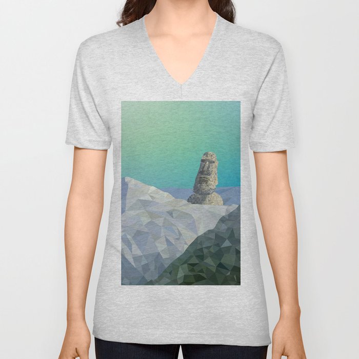This is Not Easter Island V Neck T Shirt