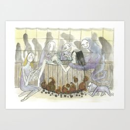 Spirits Bath House Art Print