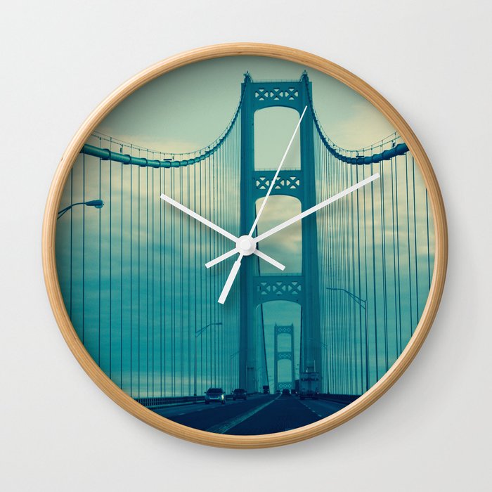 Mackinac Bridge Wall Clock