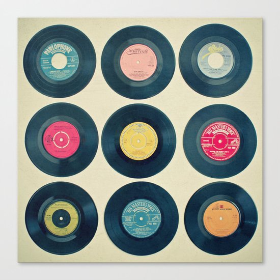 Vinyl Collection Canvas Print
