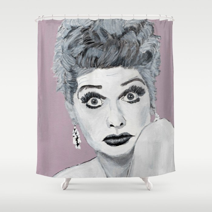 Love For Lucy Shower Curtain By Bloomingpurplerose Society6