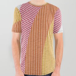 Line Rainbow  All Over Graphic Tee