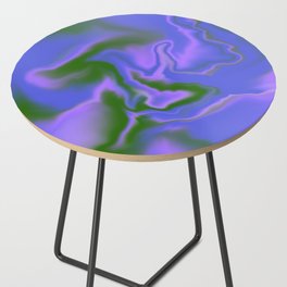 Green Blue Indigo Ocean Water Marble 01 Side Table