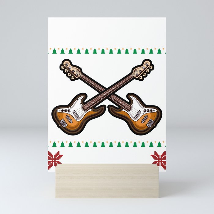 Merry Bassmas - Christmas with techno and bass Mini Art Print