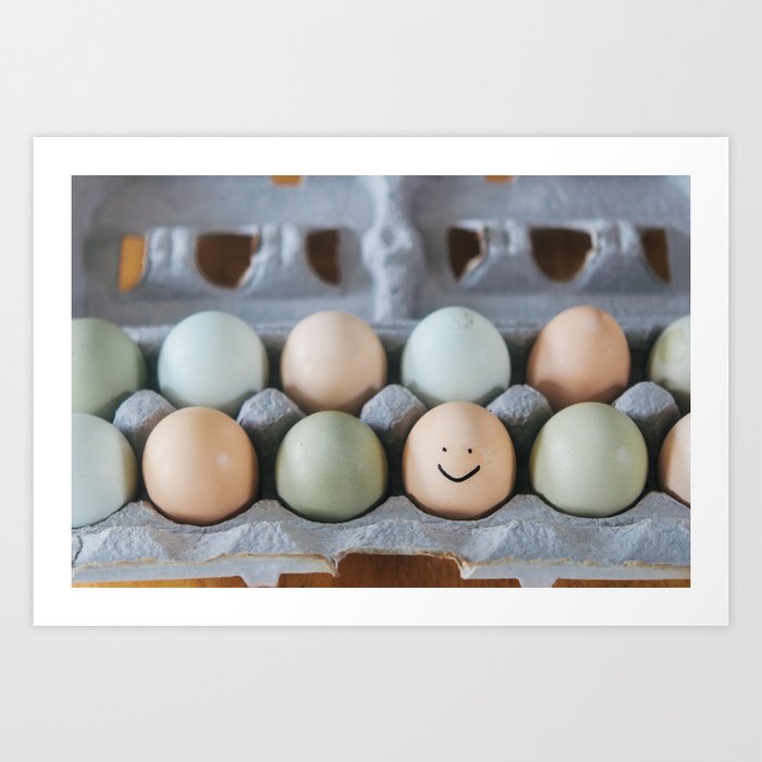 Happy Egg Art Print