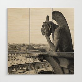 Gargoyle of Notre Dame Wood Wall Art