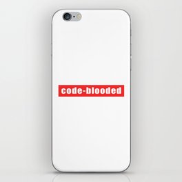 Code-blooded iPhone Skin