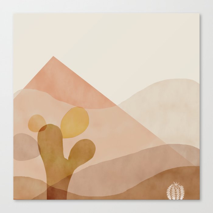 Desert plants Canvas Print