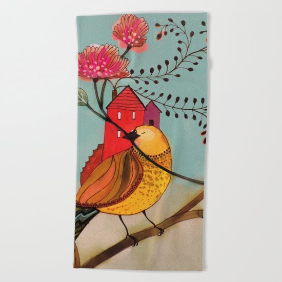 partout chez moi Beach Towel