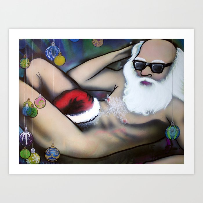 Sexy Santa Art Print