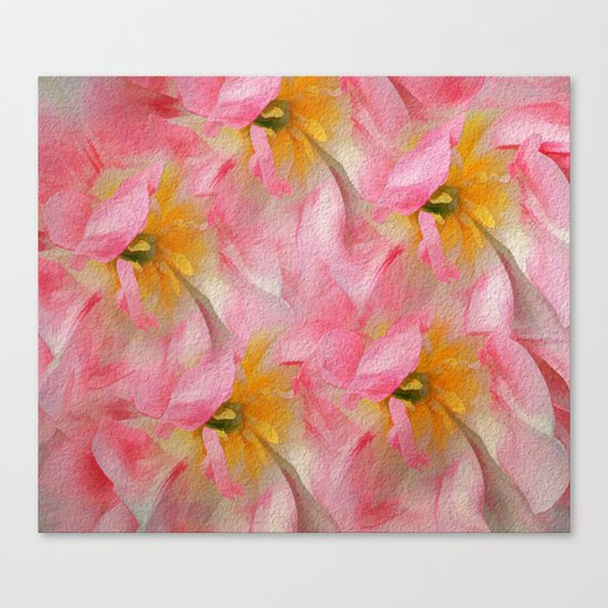 Fancy Painted Tulips Canvas Print