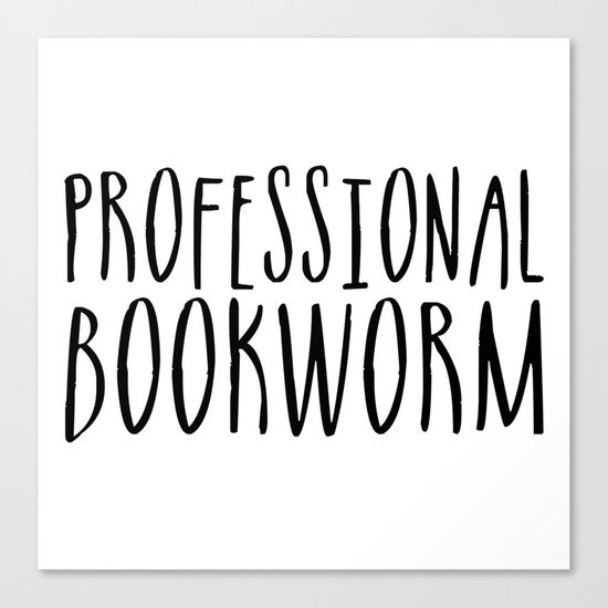 Professional bookworm Canvas Print
