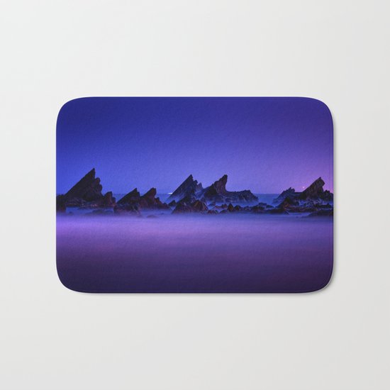 Still Waters Jagged Rocks Bath Mat