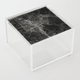 Santa Rosa, USA - Minimal City Map Acrylic Box
