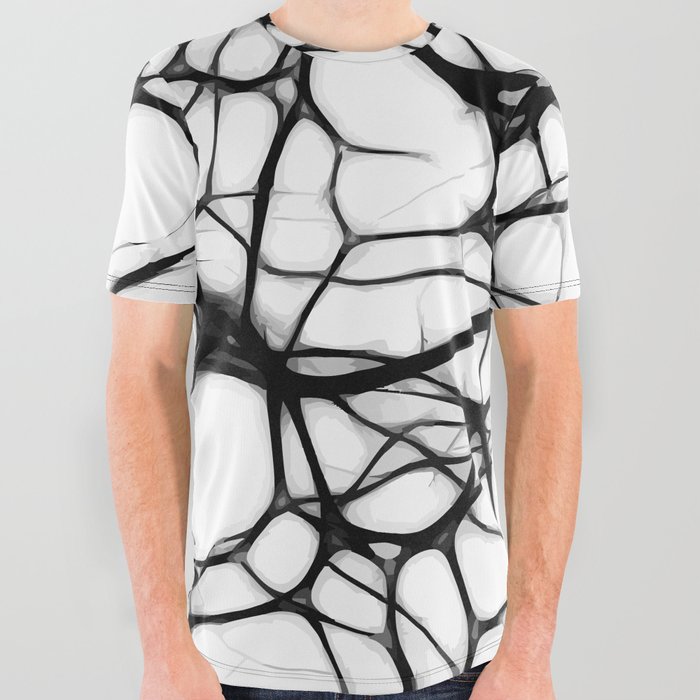 Black neurons All Over Graphic Tee