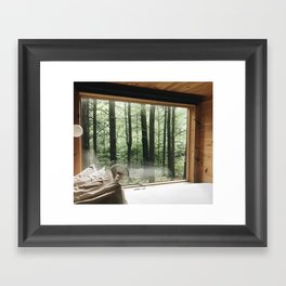 cabin in the catskills Framed Art Print