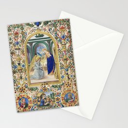 Medieval Nativity Christmas Bible Art 1485 Gold Festive Renaissance Painting Stationery Card