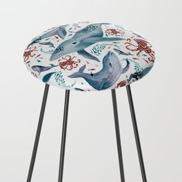 Whales and Octopuses Counter Stool