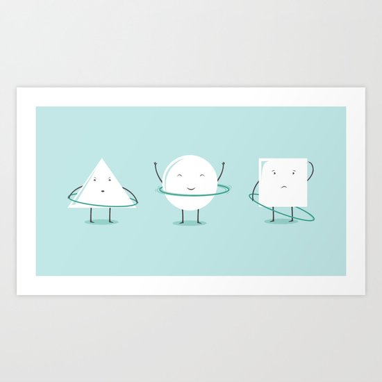 Hula-Hoop Champion (V2) Art Print