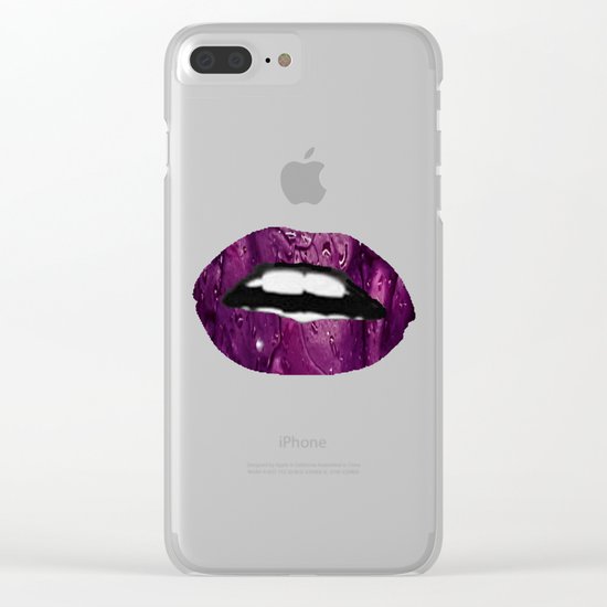Wet: Purple Clear iPhone Case