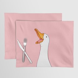 Happy White Duck Placemat