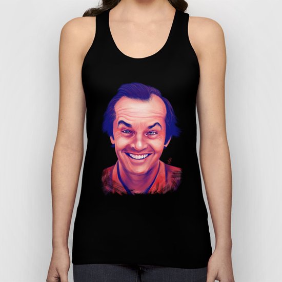 Young Jack Nicholson and the evil smile - digital painting Unisex Tank Top